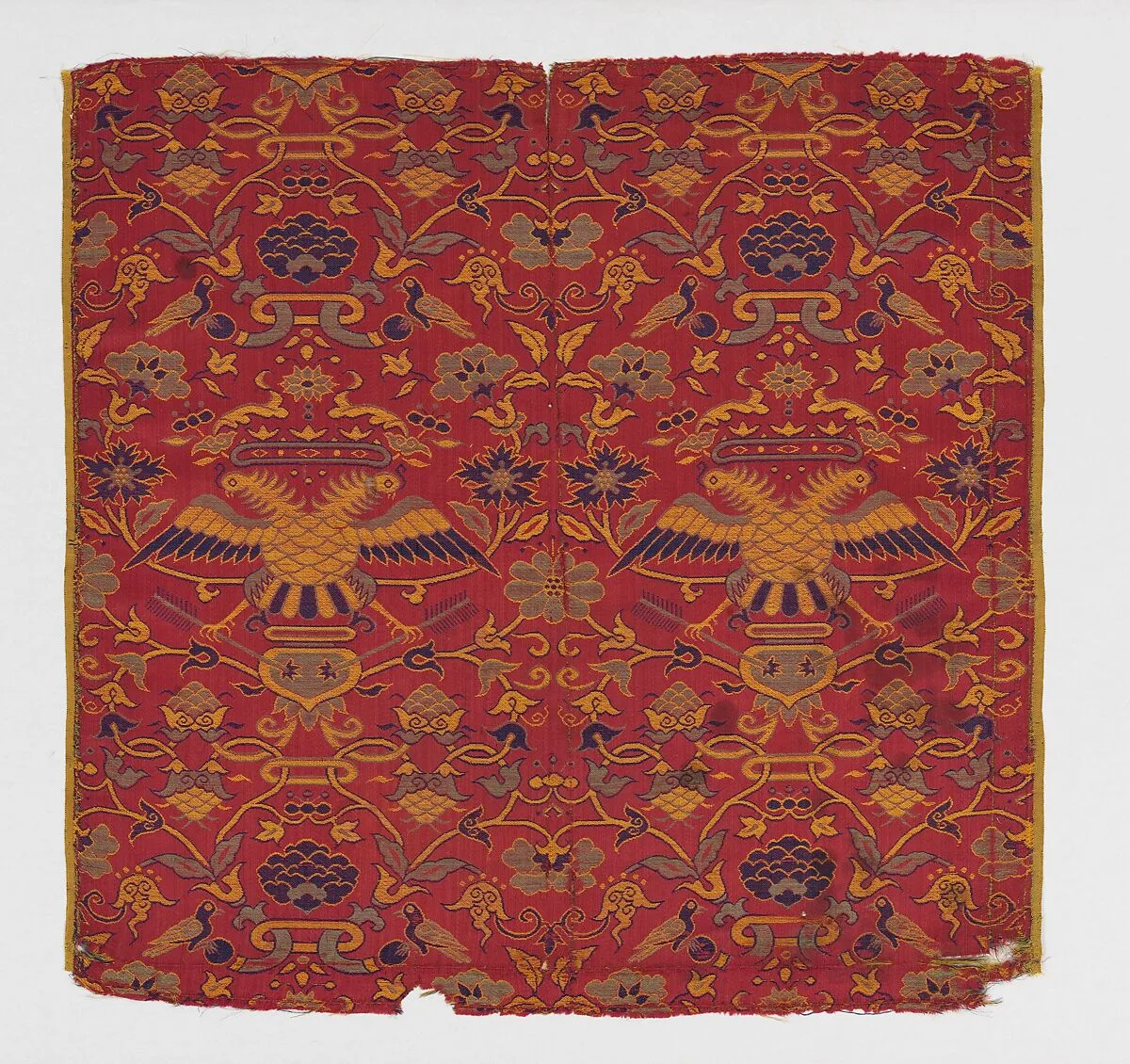 Textile with crowned double headed eagles — Unknown