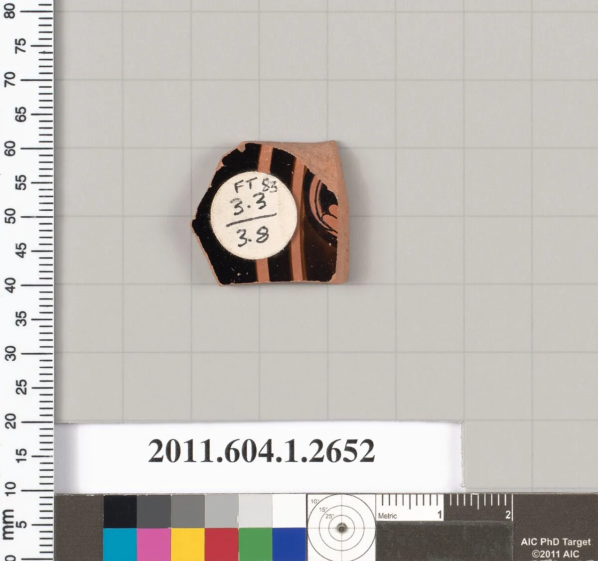 Terracotta fragment of a kylix (drinking cup) — Unknown