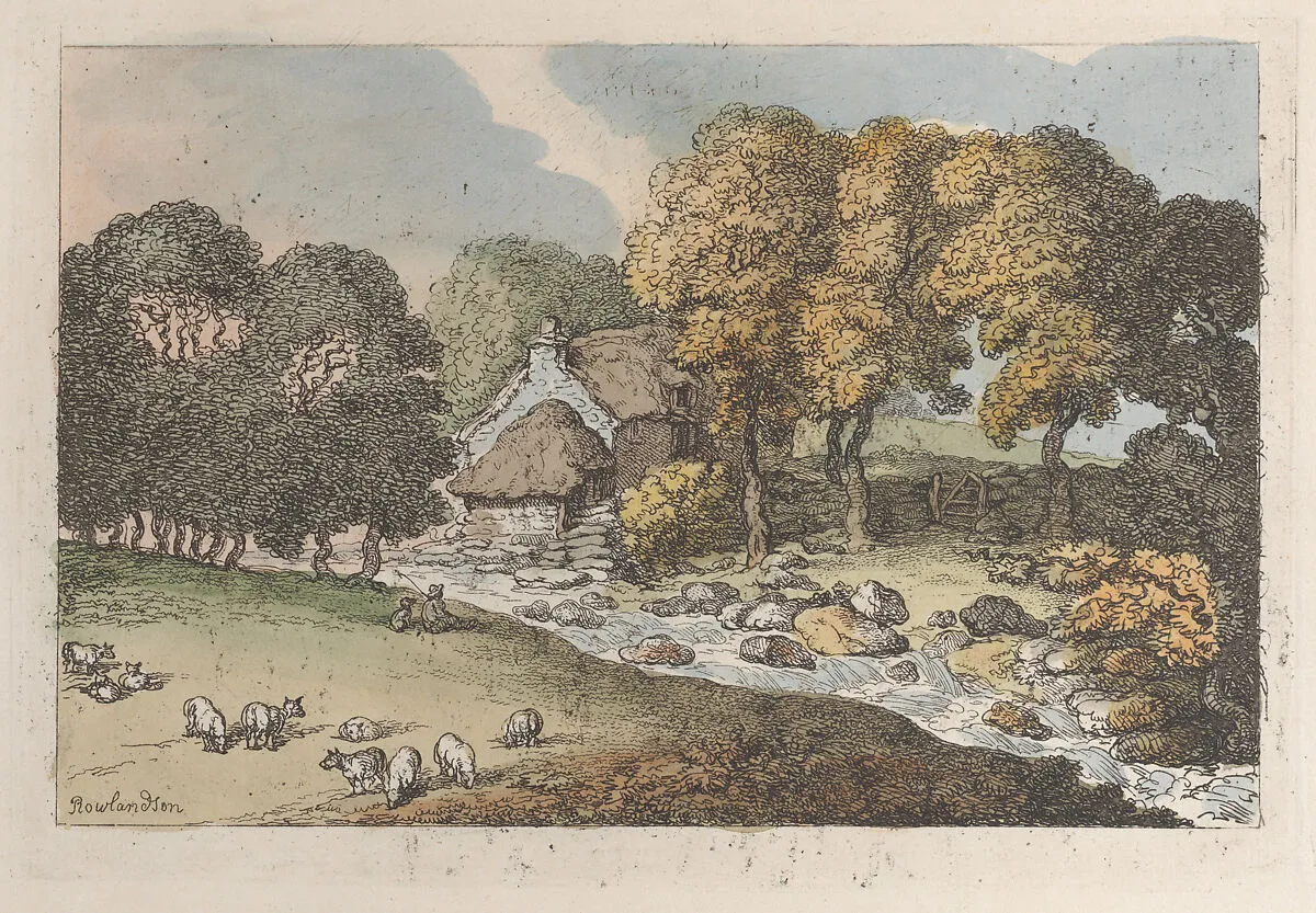 A Watercourse — Thomas Rowlandson