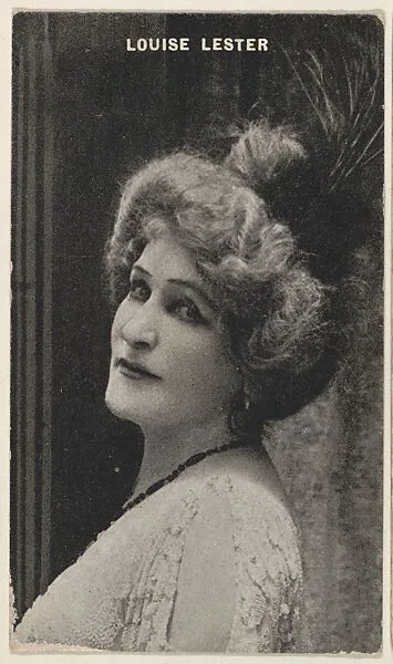 Louise Lester, from the Black and White Movie Stars series (D1), issued by the E. H. Koester Baking Company — E. H. Koester Baking Company, Baltimore