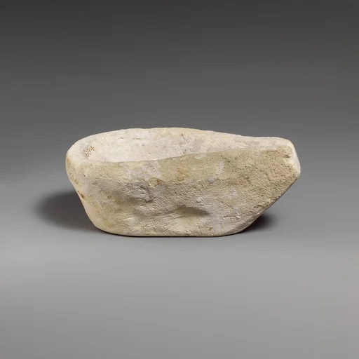 Limestone saucer lamp