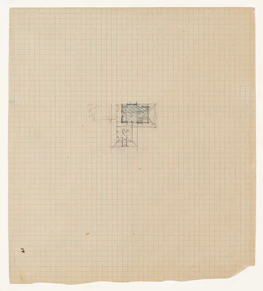 Drawing for "Concept D", Little House, Wayzata. Minnesota — Frank Lloyd Wright