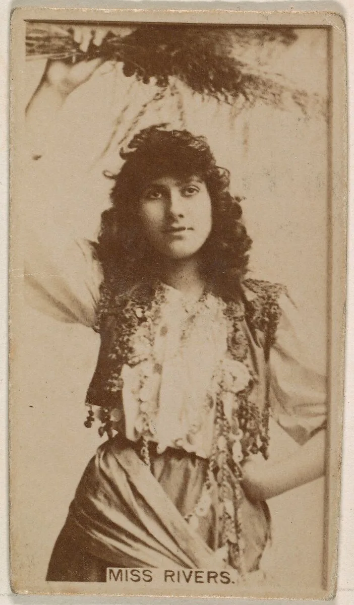 Miss Rivers, from the Actresses series (N245) issued by Kinney Brothers to promote Sweet Caporal Cigarettes — Kinney Brothers Tobacco Company