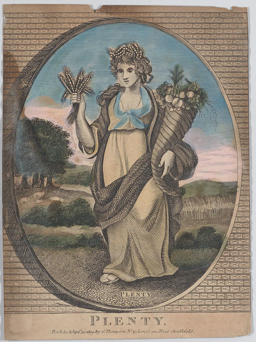 Plenty — George Thompson|Anonymous, British, 19th century