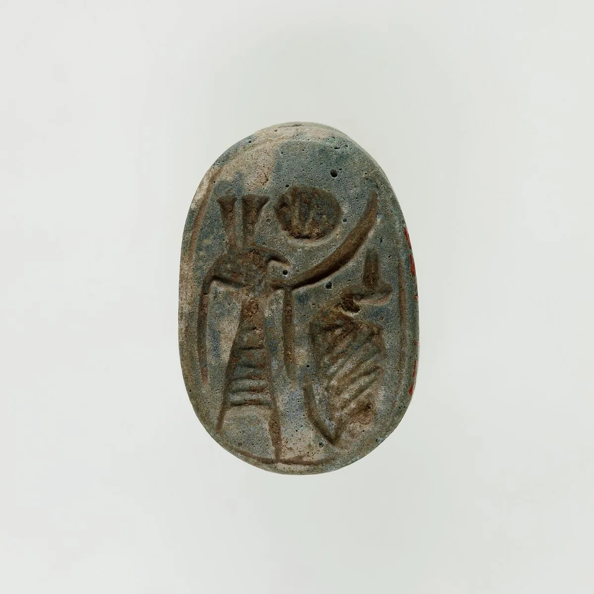 Scarab with a Representation of Seth-Baal and Uraeus — Unknown