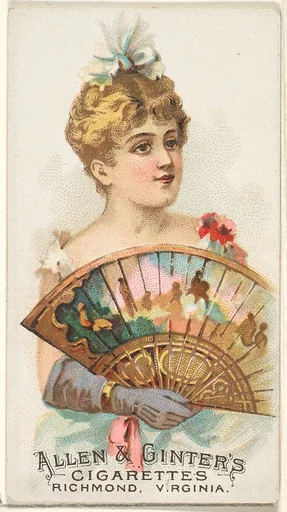 Plate 30, from the Fans of the Period series (N7) for Allen & Ginter Cigarettes Brands