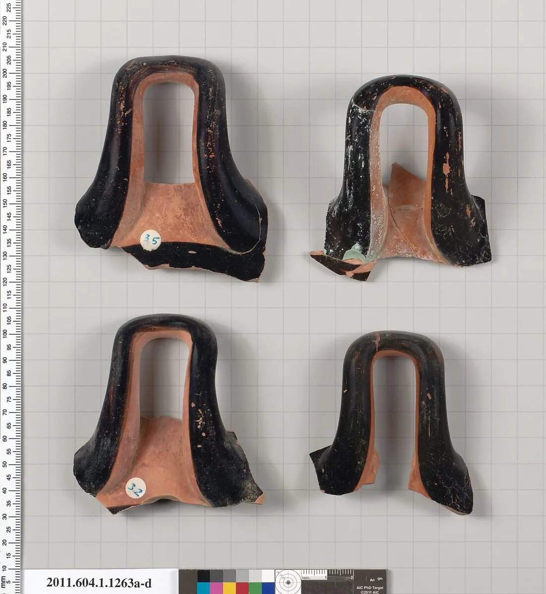 Terracotta fragments of kylikes (drinking cups) — Unknown