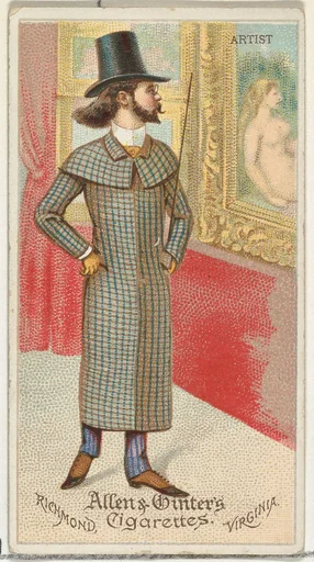 Artist, from World's Dudes series (N31) for Allen & Ginter Cigarettes