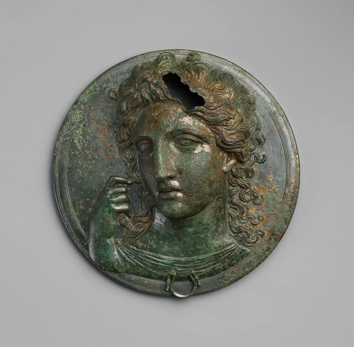 Bronze box mirror — Unknown