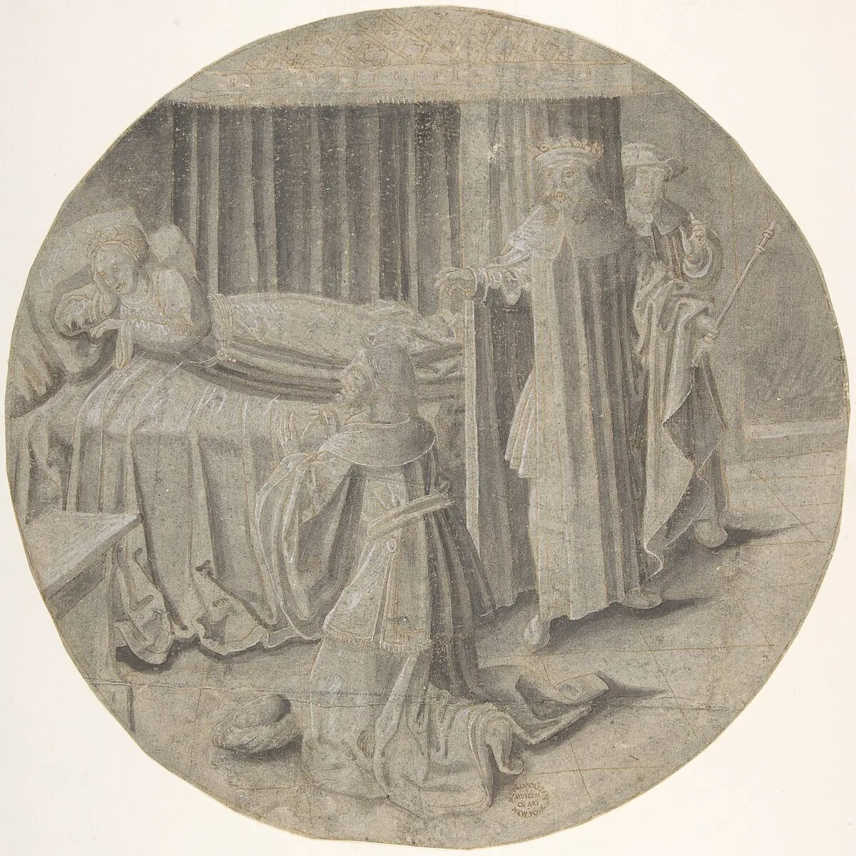 Haman begs Esther for his Life — Lucas van Leyden|Pseudo-Aert Ortkens