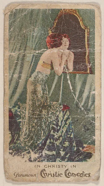 Ann Christy, Christie Comedy Girls, cigarette insert trade card (W500) — Unknown