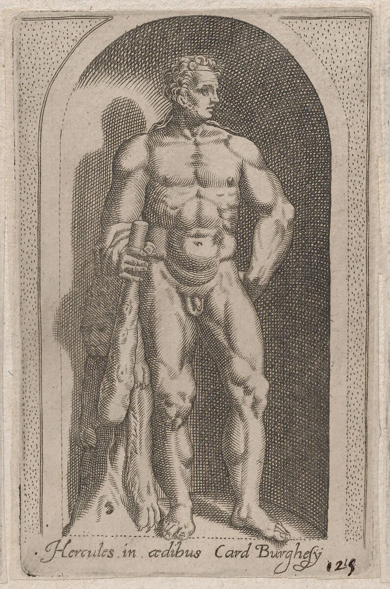 Speculum Romanae Magnificentiae: Hercules (Hercules in aedibus Card. Burghesij) — Anonymous|Philippe Thomassin|Antonio Lafreri