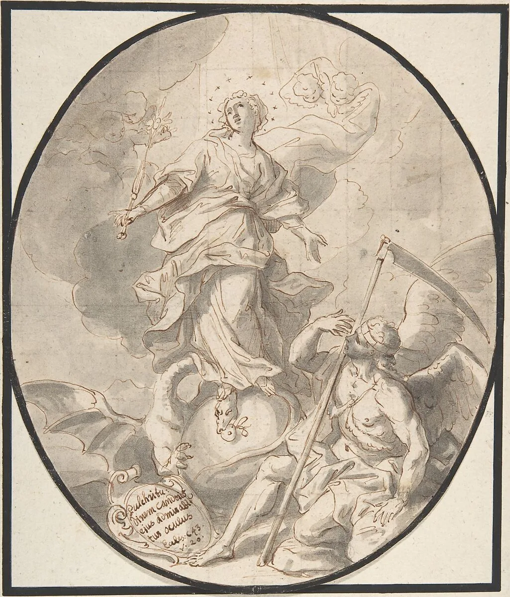 The Immaculate Virgin — Johann Georg Bergmüller