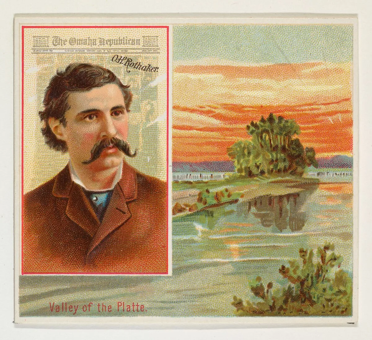 O.H. Rothaker, The Omaha Republican, from the American Editors series (N35) for Allen & Ginter Cigarettes — Allen & Ginter