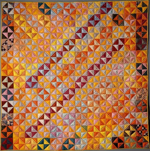 Quilt, Broken Dishes pattern — Unknown