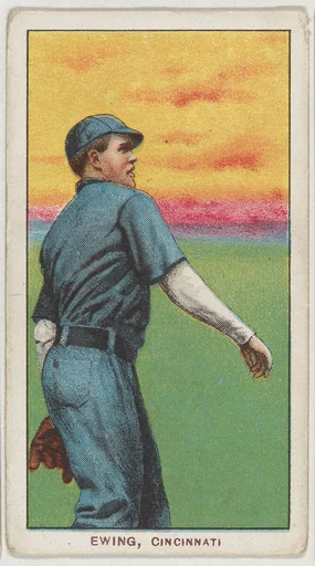 Ewing, Cincinnati, National League, from the White Border series (T206) for the American Tobacco Company