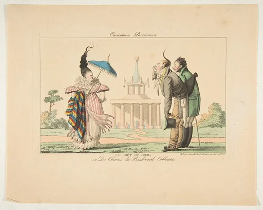 Le Goût du Jour ou Des Chinois du Boulevard Coblentz, from "Caricatures Parisiennes"