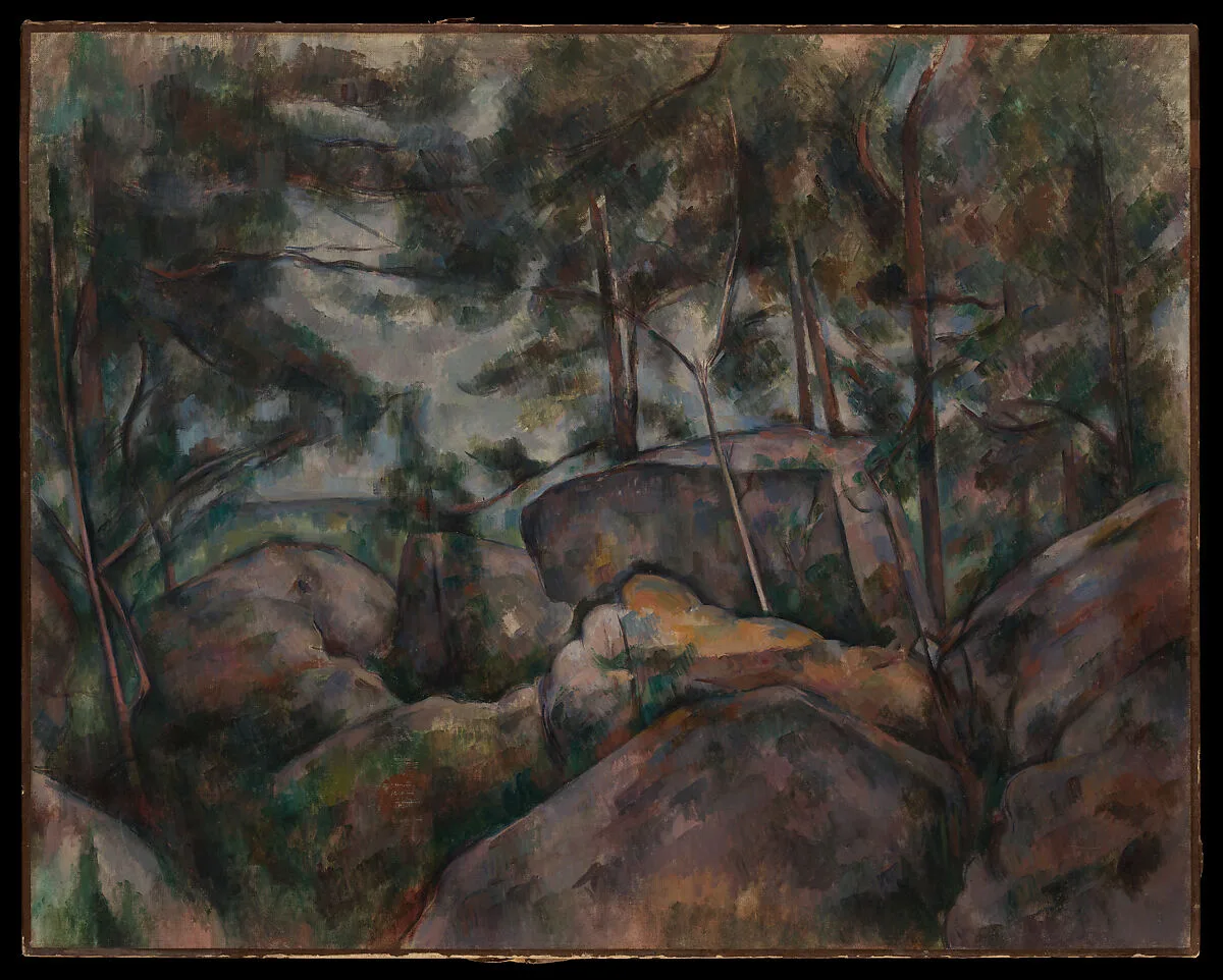 Rocks at Fontainebleau — Paul Cézanne