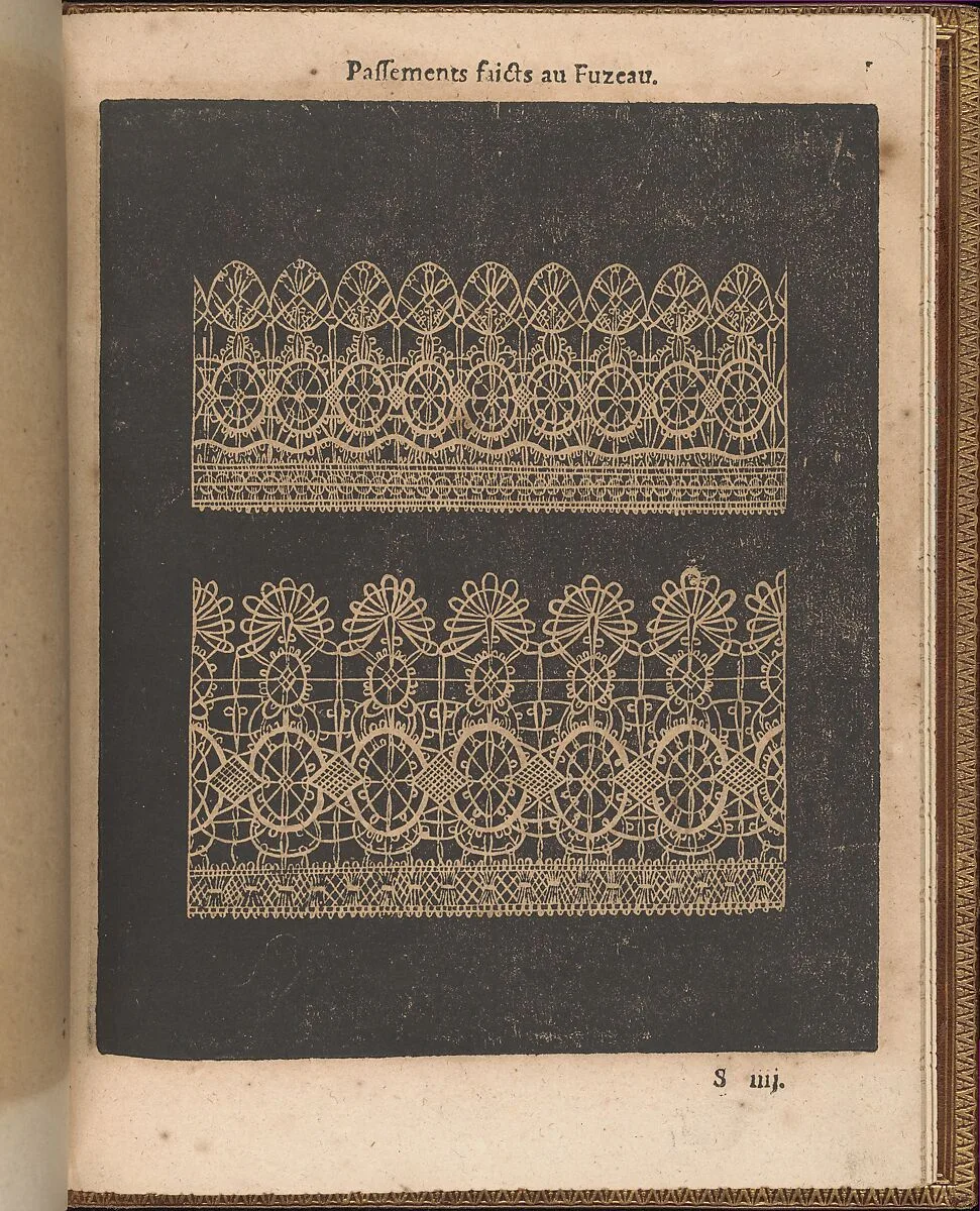 La Pratique de l'Aiguille, page 71 (recto) — Matthias Mignerak|Pierre Firens|Marie de Medici|Jean Le Clerc