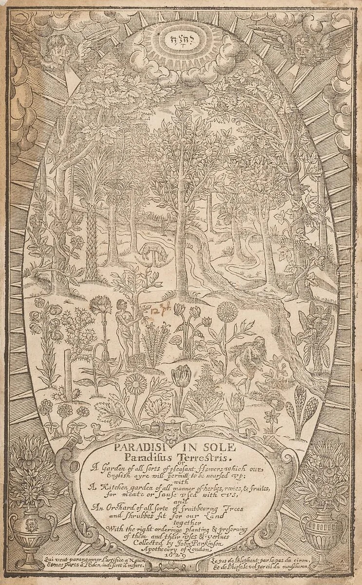 Paradisi in Sole. Paradisus Terrestris — John Parkinson|Humfrey Lownes and Robert Young|John Parkinson|Anne of Denmark, Queen of England
