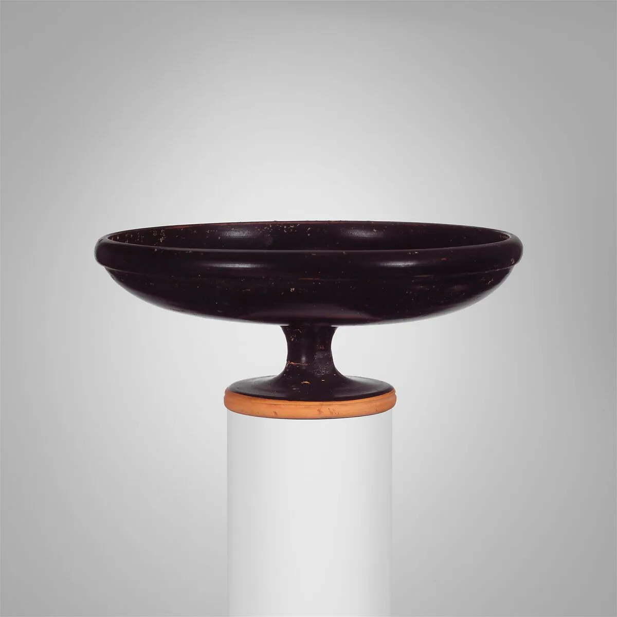 Terracotta stemmed dish — Unknown