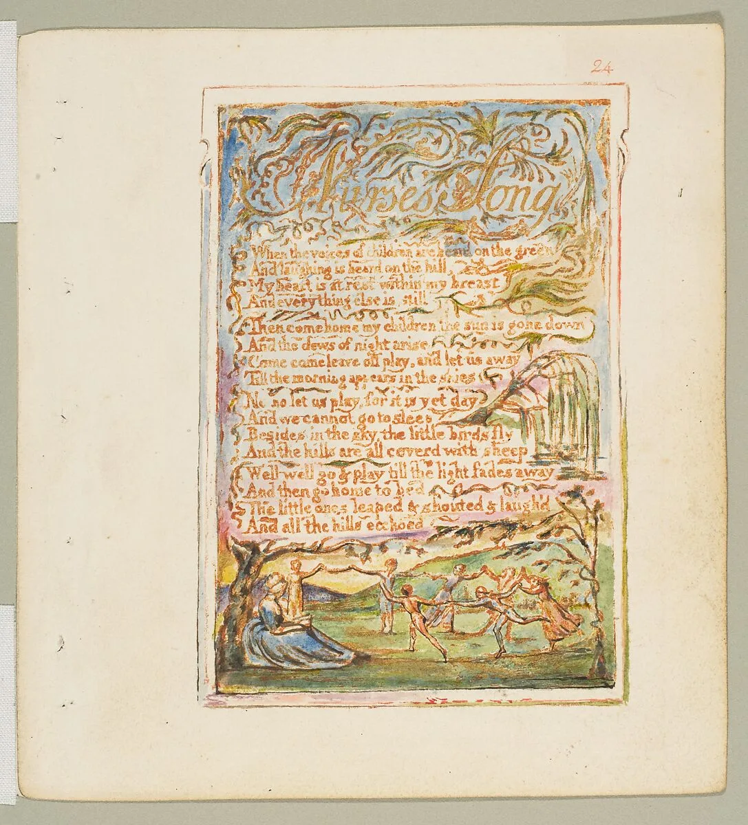 Songs of Innocence: Nurse's Song — William Blake
