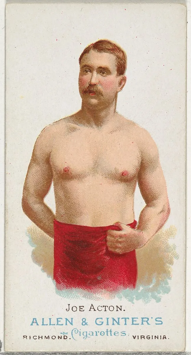 Joe Acton, Wrestler, from World's Champions, Series 1 (N28) for Allen & Ginter Cigarettes — Lindner, Eddy & Claus|Allen & Ginter