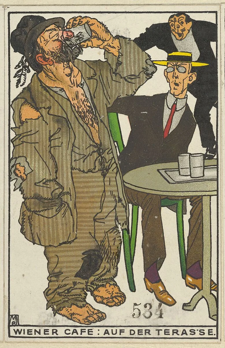Viennese Café: On the Terrace (Wiener Café: Auf der Terasse) — Moriz Jung|Wiener Werkstätte