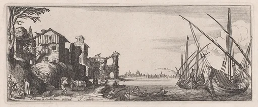 Reverse Copy of Le Petit Port appelé aussi Le Port de Mer (The Small Port, also called the Sea Port), from Les Quatre Paysages (The Four Landscapes)