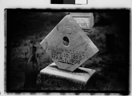 [Headstone and Bottle on Grave, Alabama]