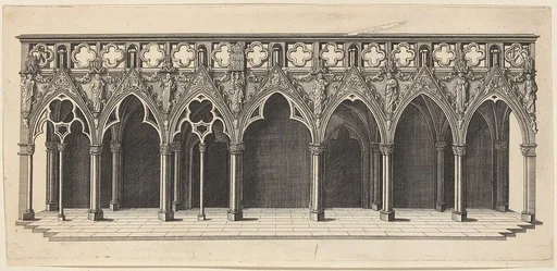 Interior of Strasbourg Cathedral Showing the Choir Screen