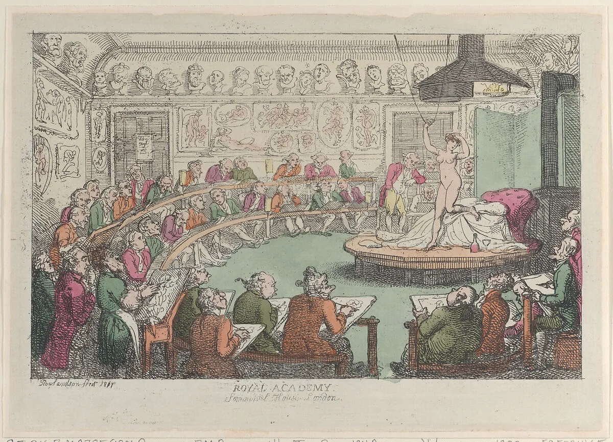 Royal Academy, Somerset House, London — Thomas Rowlandson