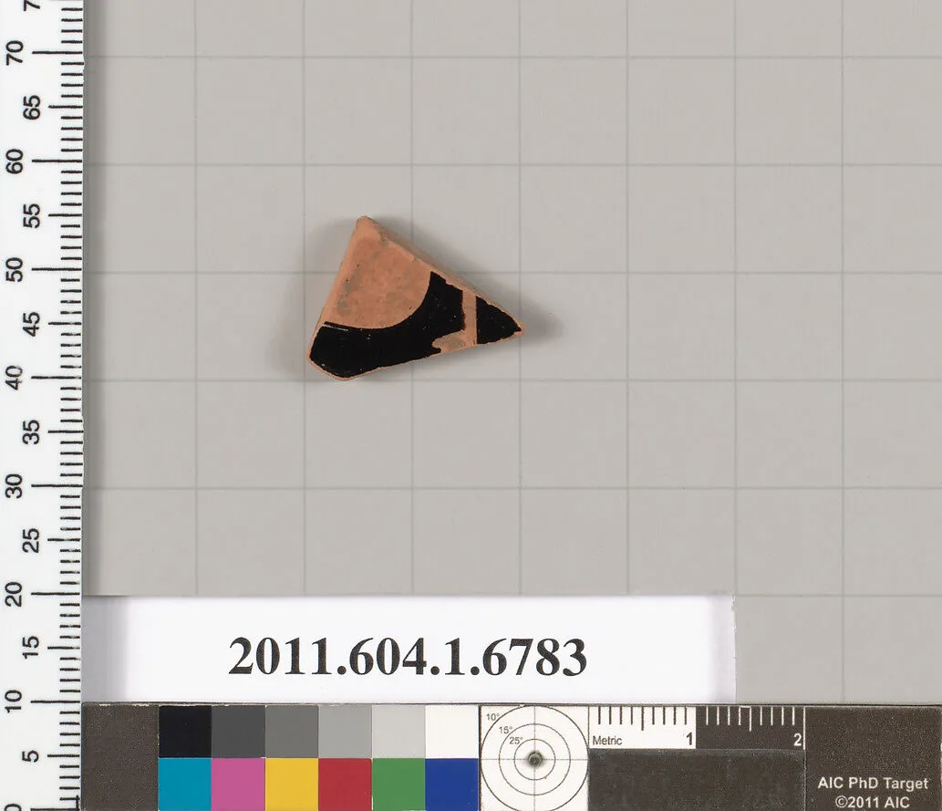 Terracotta fragment of a kylix (drinking cup) — Unknown