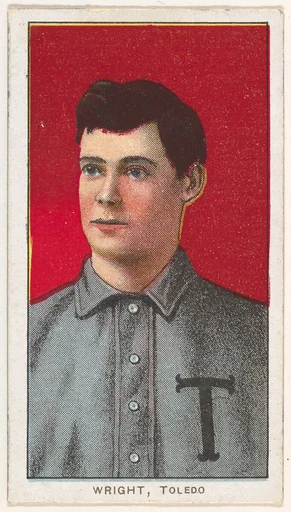 Wright, Toledo, American Association, from the White Border series (T206) for the American Tobacco Company