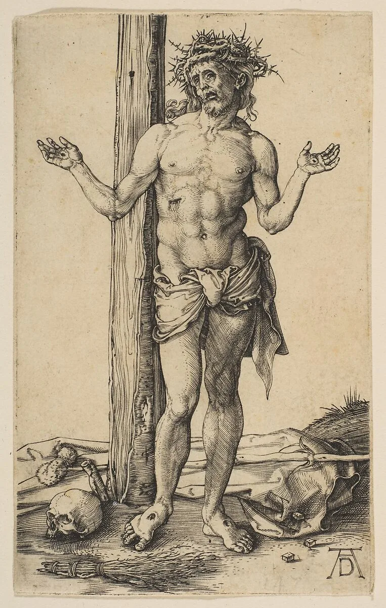 Man of Sorrows with Arms Outstretched — Albrecht Dürer
