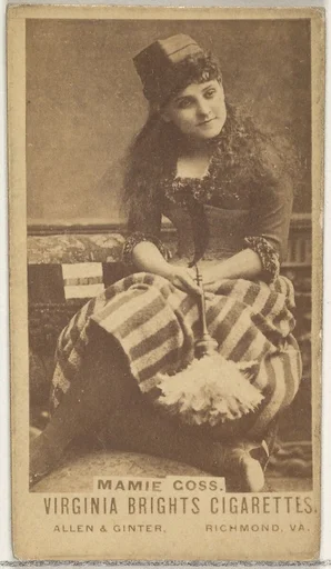 Mamie Goss, from the Actors and Actresses series (N45, Type 1) for Virginia Brights Cigarettes