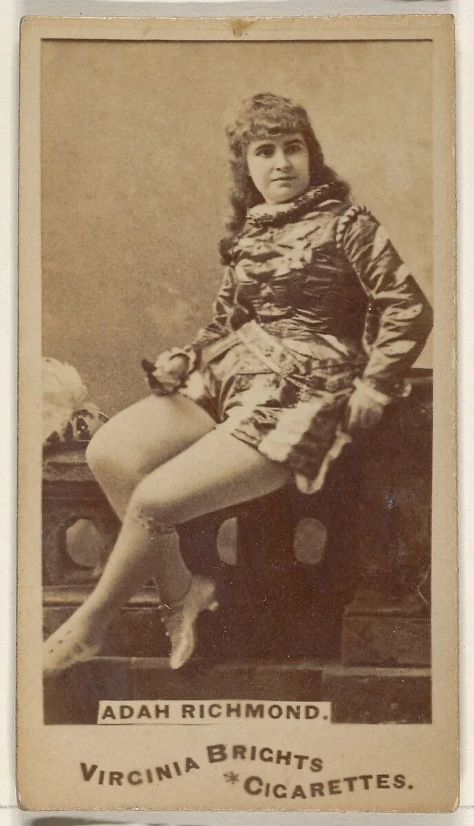Adah Richmond, from the Actors and Actresses series (N45, Type 1) for Virginia Brights Cigarettes — Allen & Ginter