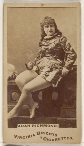Adah Richmond, from the Actors and Actresses series (N45, Type 1) for Virginia Brights Cigarettes