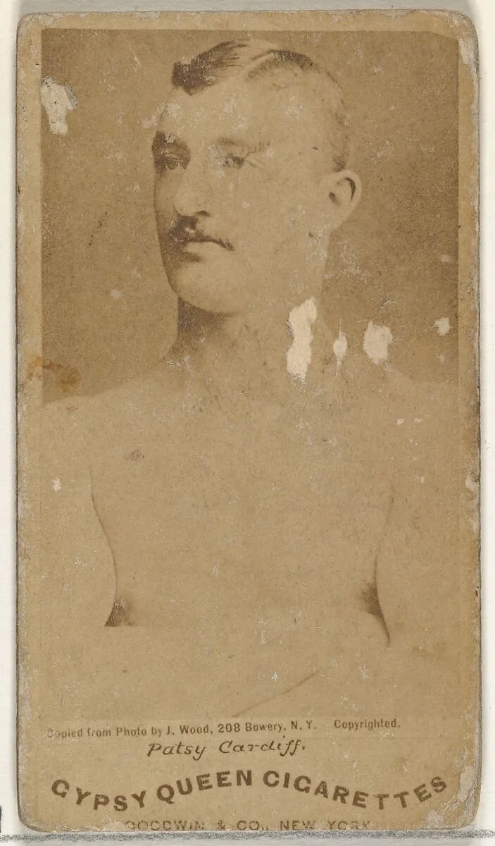 Patsy Cardiff, from the Celebrities and Prizefighters series (N174) for Gypsy Queen Cigarettes — Goodwin & Company|J. Wood