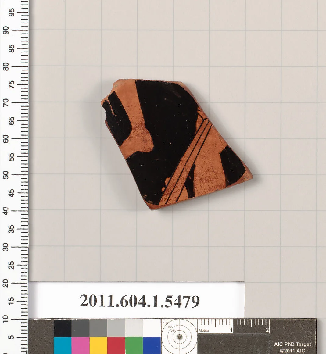 Terracotta fragment of a kylix (drinking cup) — Unknown