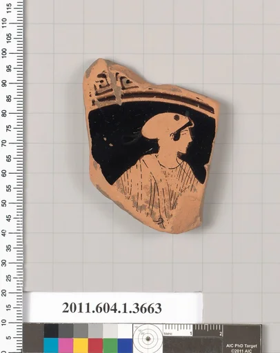 Terracotta fragment of a kylix (drinking cup)