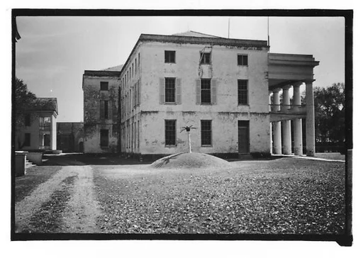 [Side View of Greek Revival Building, Convent, Louisiana]