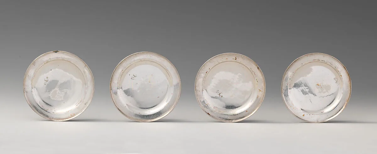 Set of twelve miniature meat plates — David Clayton