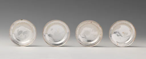 Set of twelve miniature meat plates