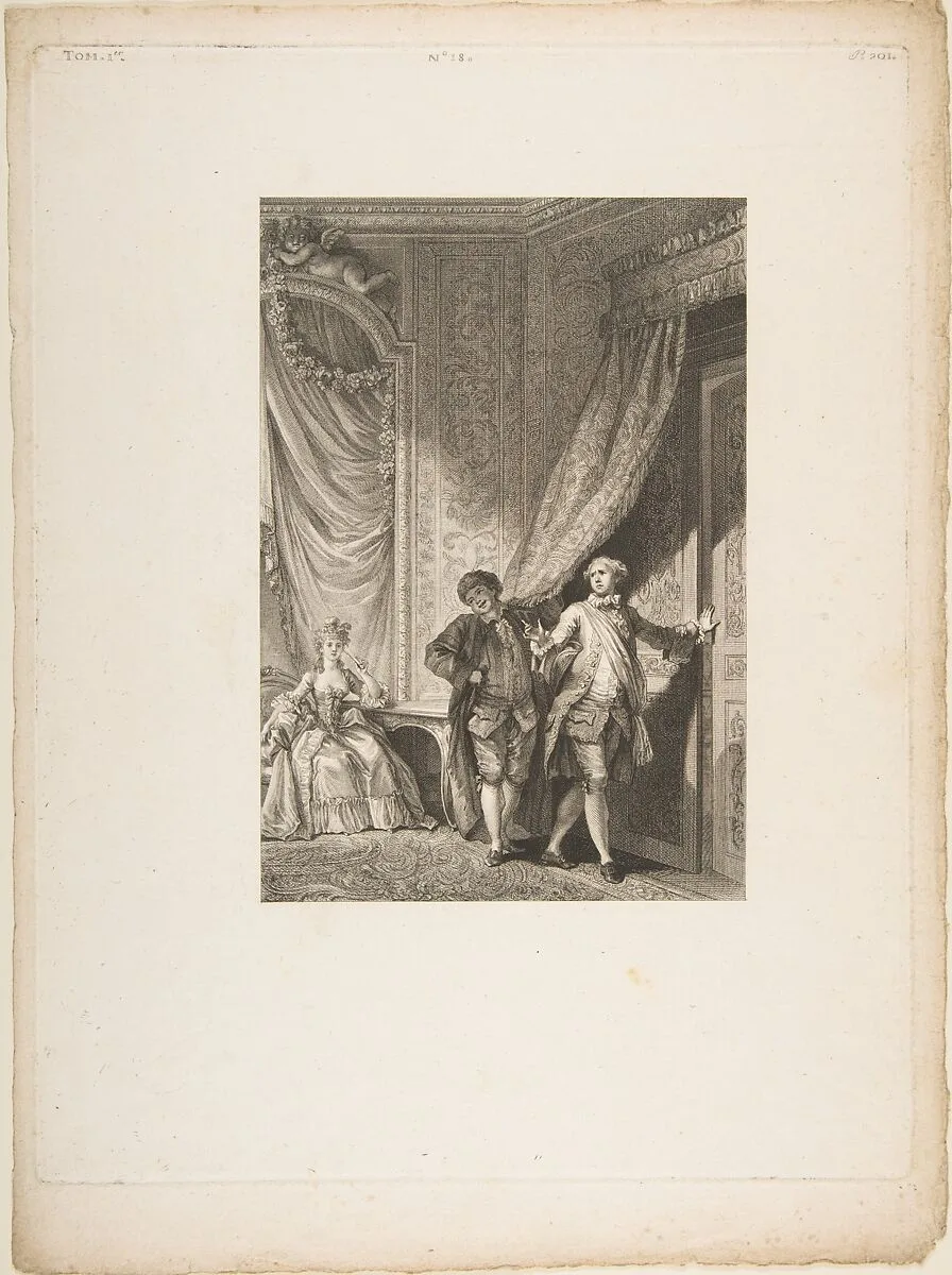 Le Magnifique, from "Contes et nouvelles en vers par Jean de La Fontaine. A Paris, de l'imprimerie de P. Didot, l'an III de la République, 1795" — Jean Honoré Fragonard|Jean de La Fontaine|Jean-Baptiste Tilliard|Pierre Didot l'ainé