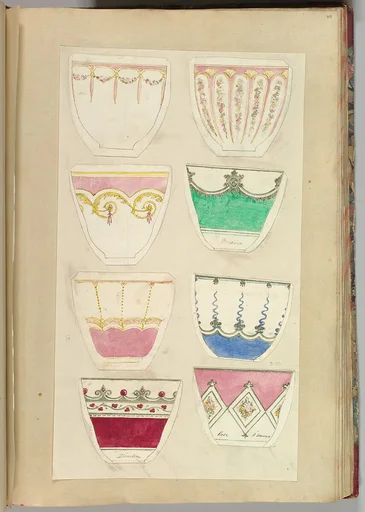 Eight Designs for Decorated Cups
