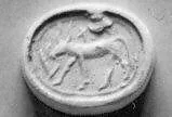 Stamp seal (scarab) with animal — Unknown