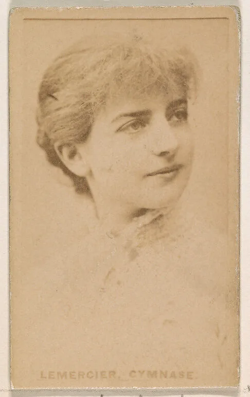 Lemercier, Gymnase, from the Actresses series (N203) issued by Wm. S. Kimball & Co. — William S. Kimball & Company