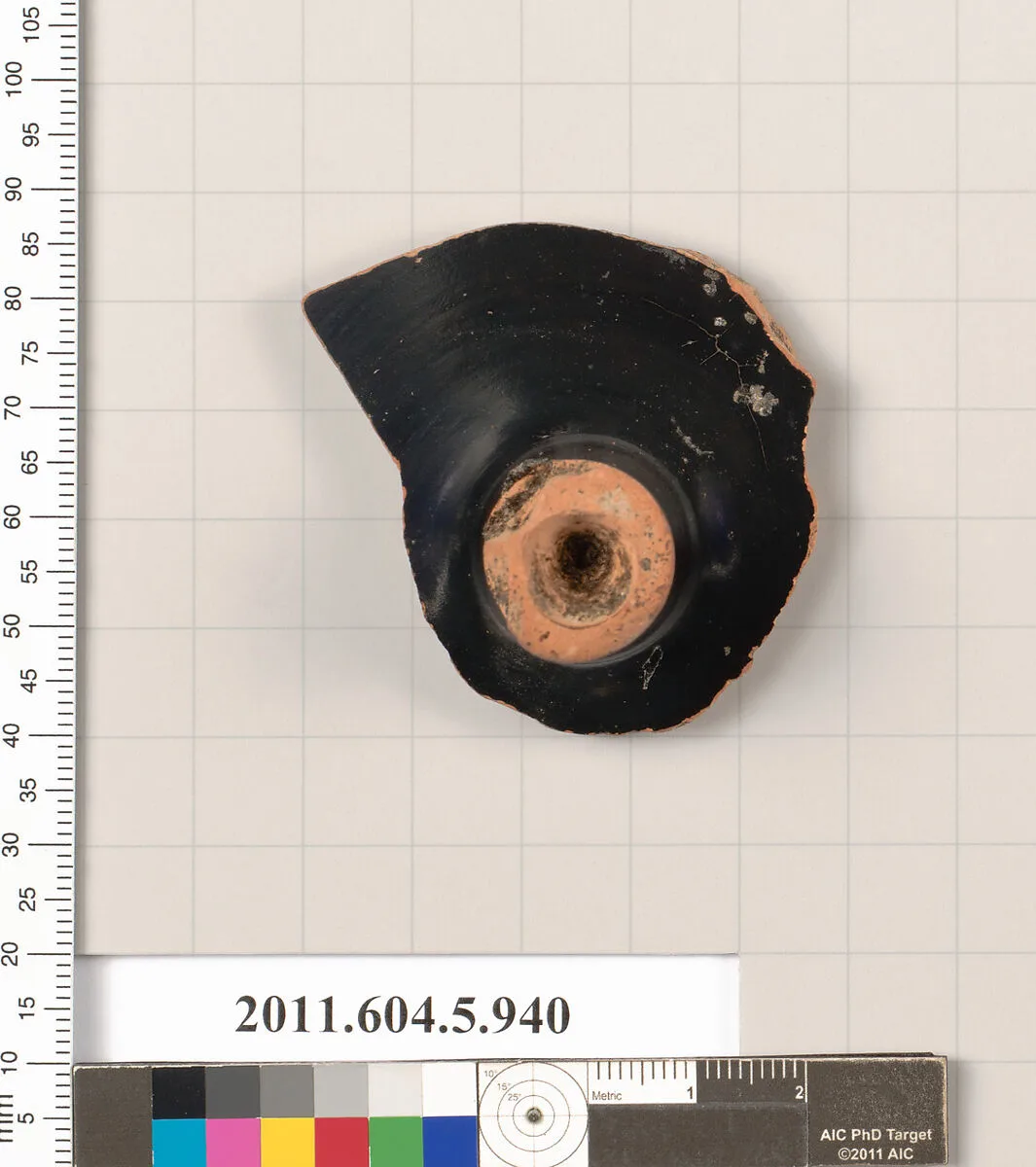 Terracotta fragment of a kylix (drinking cup) — Unknown