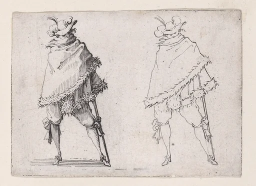 L'Homme Enroulé dans son Manteau (The Man Wrapped in his Mantle), from Les Caprices Series A, The Florence Set